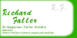 richard faller business card